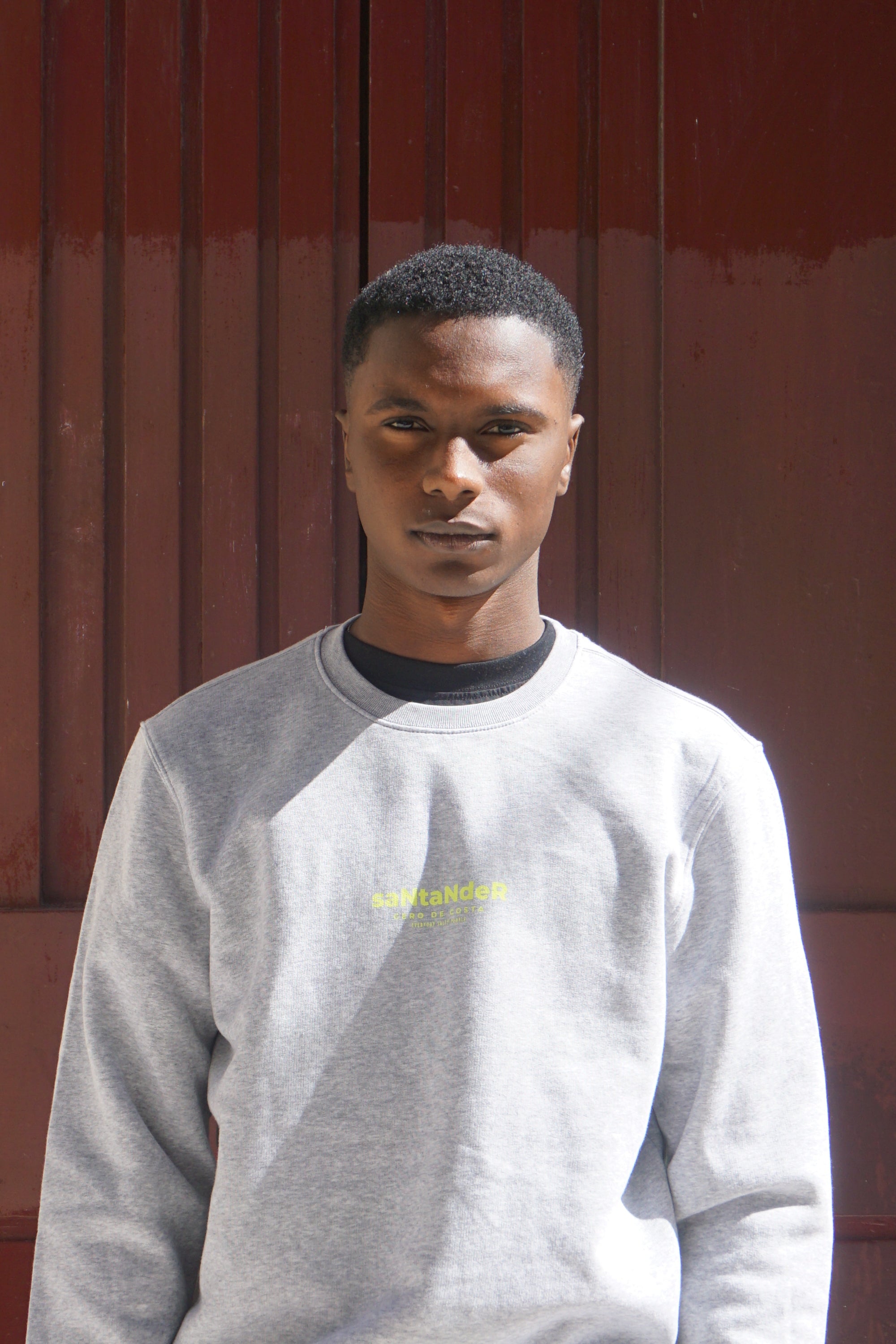SUDADERA SANTANDER GRIS/FLÚOR